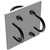 COMMSCOPE XP-2020 Crossover Plate.U-Bolt Style.2-3/8" to 2-3/8" OD Pipe.Hot Dipped Galvanized Steel