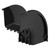 COMMSCOPE FGSB-MD9E-A Fiberguide 90Deg Down Elbow, 4 in X 4 In, Black