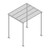 COMMSCOPE IC-0810-S 8' X 10' Ice Canopy with 13'4" Four 10 Ft 6 in Base Shoe Pipes.Hot Dip Galvanized Steel