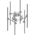COMMSCOPE MC-DPM35M-6-126 Groundsmart Monopole Co-Location Dual Pipe Mount Kit, 12 in to 50 in Od, 4 Ft 9 in Face, Includes Pipes