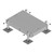 COMMSCOPE EQ-P0410-AL Equipment Platform, 4 Ft X 10 Ft, Base with Four Adjustable Legs