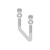 COOPER SB100204HYZ B-LINE V Bolt 6 X 2-1/8 In, 1/2-13 Thread, Yellow Zinc