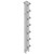 B-LINE SB5772308AL BY EATON Aluminum Blank Panel for 23" Wide Racks.14 Inches Tall.8RU with Brushed Aluminum Finish