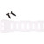 B-LINE SB-793-51/2 BY EATON Flat Post Standoff.Attaches to Relay Rack to Professionally Manage Cables or Wires Horizontally or Vertically