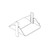 COOPER SB596S19103SFB B-LINE Heavy Duty Double Sided Shelf, Steel, Solid 19"