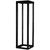 DBSPECTRA DBMOFR-43UM 24"x83"x24" Four Post Rack Aluminum, Black, Powerder Coating, 43RU.with Copper Ground Bar
