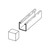 B-LINE B822W BY EATON Strut Plastic End Caps.Fits 1-5/8" X 1-5/8" Strut.White in Color
