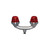 DIALIGHT RTOCR07002 Dual Light Red Infrared (ir) 120-240V Ac.5.5 Watts