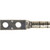 HARGER GECLB2/02C Long Barrel Compression Lug.for 2/0 Cable.Two Holes Will Accept 3/8" Size screws,1" on Center Holes
