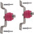 SABRE HLGBMKIT-U SITE SOLUTIONS Universal Groundbar Mounting Hardware.Pair of Angle Adapters and Wall Mount Brackets.Includes Necessary Hardware