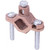 HARGER BGC42.5-4 Bronze Ground Clamp for 2.5" - 4" a Copper Ground Rod.#2 to #10 Awg.Wire