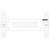 HARGER GBI14312AE 1/4" X 3" X 12" Ground Bar with Insulators and Brackets