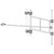 NELLO 100322 Universal 6' Side Arm, Hot Dip Galvanized Steel, Welded Frame, Taper&azimuth Adjusting.Mounts 1-1/4" to 4-1/2" Od/angle.Frame, Clamps,