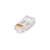 LEVITON 47613-EZ6 EZ-RJ45 Category 6 Crimp Unshielded Plug.8-connector Modular Plug for Conductors with OD Range of 0.037-0.042