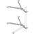 NELLO 104367 18" Clearance Galvanized Wall Mount.Includes Upper and Lower Bracket.Supports Mast Up to 1-3/4" O.d.Includes Four 1/4" X 2" Lag Screws
