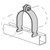 POWER-STRUT PS1100-1-1/4-HG Pipe Clamp Strap, Diameter: 1-1/4", Material: Steel, Finish: Hot Dipped Galvanized