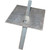 ROHN GTMBL Base Plate for Telescoping Mast.10" Square Plate with a 18" Drive Stake.Galvanized Steel