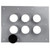 RFS 916216 Aluminum Entry Panel with Six 4" Ports in a 2x3 Configuration