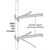 ROHN WM12D Extended Wall Mount Assembly with Double Bracket.Clamp Accepts 7/8" to 2- 3/4" OD Pipes.12" Wall Clearance
