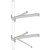 Rohn WM24D 24" Clearance Galvanized Wall Mount Includes Upper and Lower Bracket.Will Support Mast Up to 2-3/4" O.d.and Installs Using Up to 5/16"