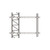 ROHN KY1653A 3' Side Arm Mount with 2 Tie Backs