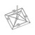 ROHN BRM435 Ballast Roof Mount.36" Overall Mast Height - 3" Standard - 3.5" Od.6 1/2 Ft Square Frame