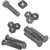 ROHN 25AJBK 25AG Tower Top Cap Section Bolt Kit.Consists of (3) 1/4" X 1-1/2" Nuts and Bolts, (3) 5/16" X 1-1/2" Bolts and Nuts, & (2) 3/8" X 1-1/2"