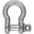 SABRE C40-053-007 1" Screw Pin Anchor Shackle.Working Load 8.5 Tons Galvanized Steel.Recommended for Use with 3/4" and 7/8" EHS Guy Wire