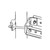 SINCLAIR CLAMP142 2.38 ? 2.88" Diameter Pipe Mounted, 0 to 20Deg Mechanical Downtilt (SE419 Series)