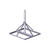 TRYLON 5.951.0017.160 Non-Pentrating, Light Duty Ballast Mount with 1.90" X 60" Pipe Mount