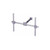 TRYLON 5.930.0071.022 3' Vertical Standoff T-Frame Including 12' Universal Tie-Back Kit, Universal Backing Kit, and Two 2-3/8" X 8' Pipes