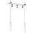 TRYLON 5.939.0102.001 10' Long by 12" Wide Waveguide Bridge Kit with Two 14' Direct Burial Pipes.Include Three 2 Rung, 12" Trapeze Kits and Solid