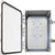 Ventev CD14126CL-DSP 14X12x6in NEMA Enclosure with Single Pass-Thru for 8-Port DART Connector, Clear Door Latch Lock Cord Grip, Mnt Feet, Required
