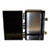 VENTEV V12106LO-4.5B 12X10X6 Black Enclosure.Solid Door Latch Lock, Back Panel, Mounting Feet, Cord Grip Hole (cord Grip Included), (4) 0.5" Holes