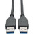 TRIPPLITE U320-006-BK 6ft USB 3.0 Superspeed Device Cable 5 Gbps AB M/m Black 6'