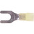 HAINES YS14N PRODUCTS Nylonl Insulated Block Spade Crimp Lug for Wire Sizes 12-10 Ga.and 1/4" Size Stud.100 per Package