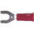 3M 94771 Vinyl Insulated Block Spade Crimp Lug for Wire Sizes 22-18 Ga.and #8 Size Stud or Screw.Butted Seam.600-1000V.100 per Box