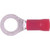 HAINES RR1/4-100 PRODUCTS 1/4" 22-18 Ga Ring Terminal.Vinyl Insulated.Packaged 100 per Bag.Red in Color
