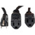 TRIPP P024-18N-13A-2R LITE Power Splitter Cord 2x 5-15R 5-15P 16AWG 13A 120V