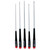 WIHA 26192 Precision Long Slotted & Phillips Screwdriver 5 Piece Set Includes: Slotted 2.5,, 3, 4mm Phillips #0, 1