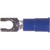 3M MV14-6FLX Vinyl Insulated Brazed Seam Fork Terminal.Blue in Color, Wire Size 16-14 Stud Size 6.Pack of 100