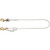 KLEIN 87430 Nylon-Filament Rope Lanyard.Adjustable Length.5/8" Diameter, 4'- 6' Length.for Fall Arrest, Always Use W/ Decelaration Unit.See Klein