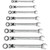 GEARWRENCH 9620N 12pc Metric Reversible Combination Ratcheting Wrench Set.Packaged in a Wrench Rack.Sizes 8 - 19 Mm