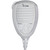 Icom HM-235W white hand microphone with Hi/Lo, channel up/down, and 16/C control buttons