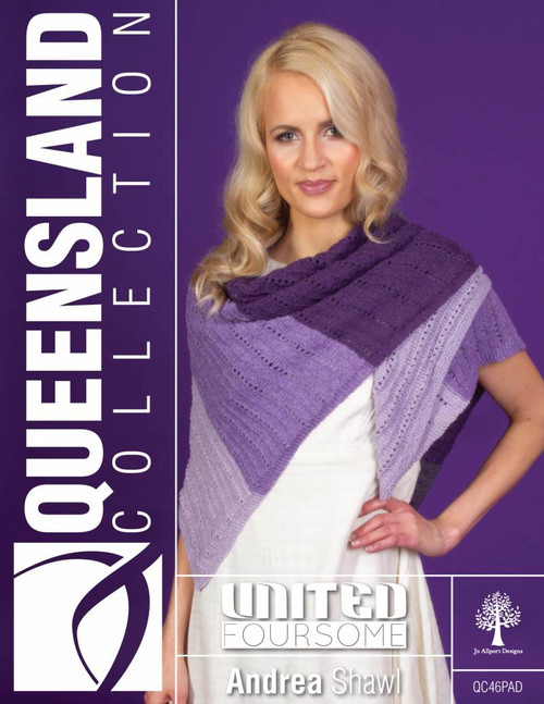 Queensland Collection Pattern - United Foursome Andrea Shawl