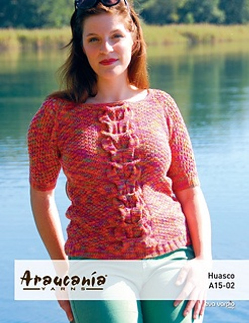 Araucania Pattern - Huasco Pattern A15-02 Knitted Cabled Raglan Sweater