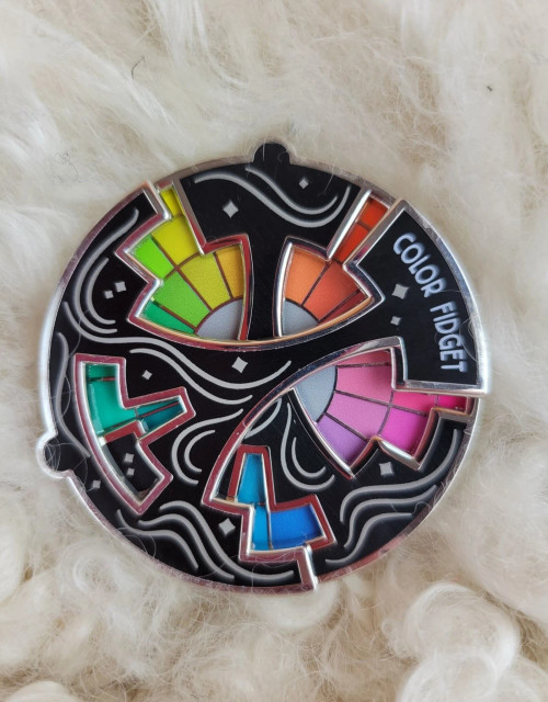 Color Wheel Pin w/ Magnetic Pin Back