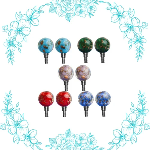 HiyaHiyya Interchangeable Cable Stoppers - Glass Bead