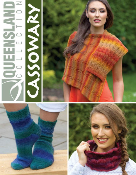 Queensland Collection Pattern - QC32 - Cassowary Wrap, Cowl & Socks