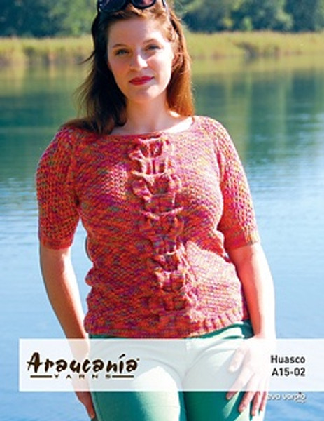 Araucania Pattern - Huasco Pattern A15-02 Knitted Cabled Raglan Sweater